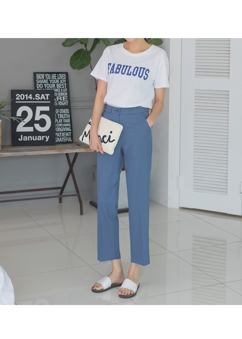 New Women's Pants White Fox Date PIT Slim Life 