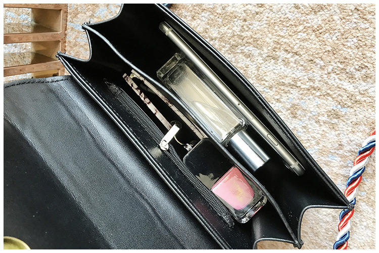 New Unique Pattern Cross Mini Bag White Woman Bag 