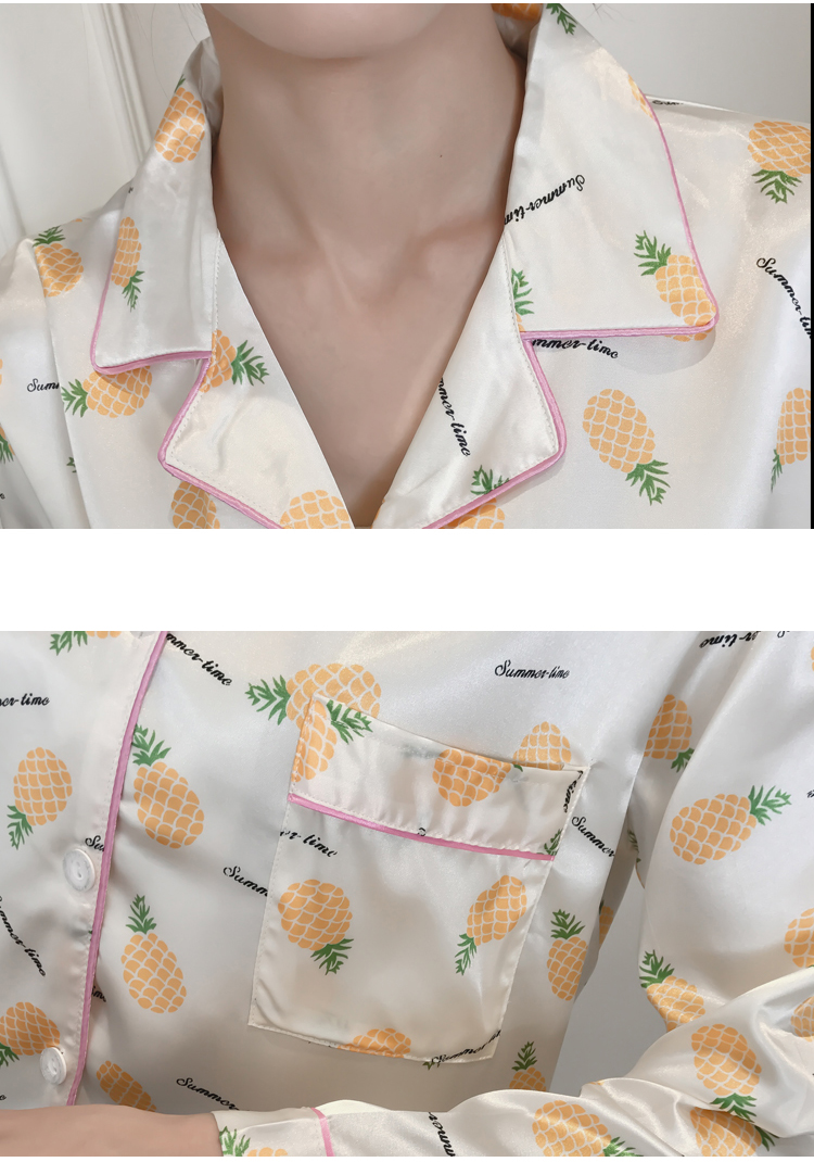 New Pineapple pajamas pajama set Women's home w