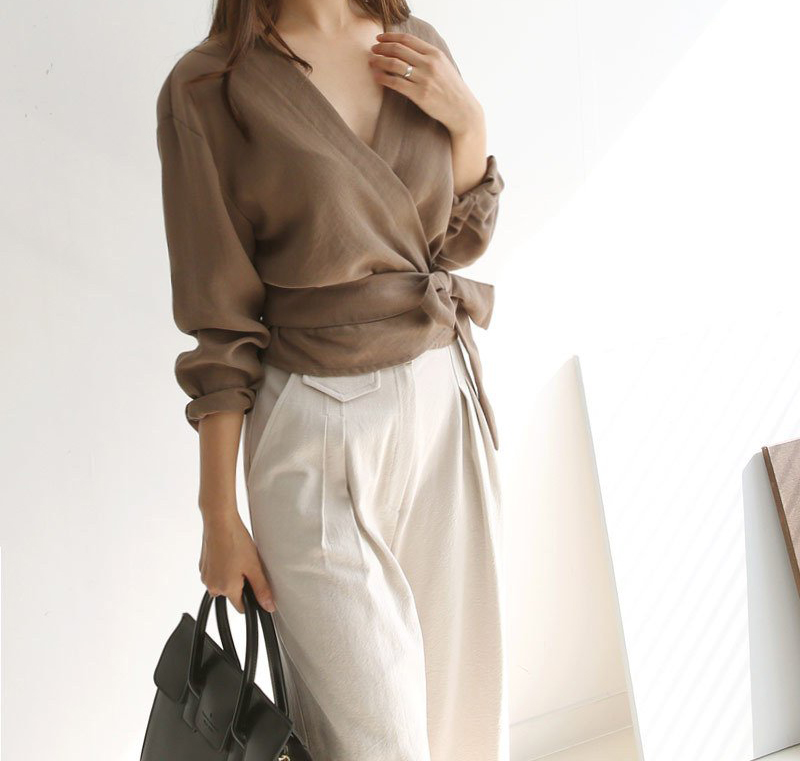 NEW FASHION LADY GIRL Blouse Belt Blouse 30 USA lo