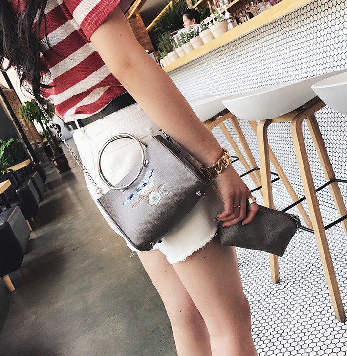 New Embroidery Mini Square Back Women's Cross B