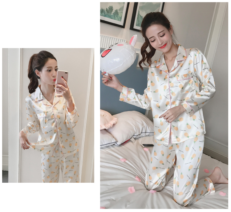 New Pineapple pajamas pajama set Women's home w