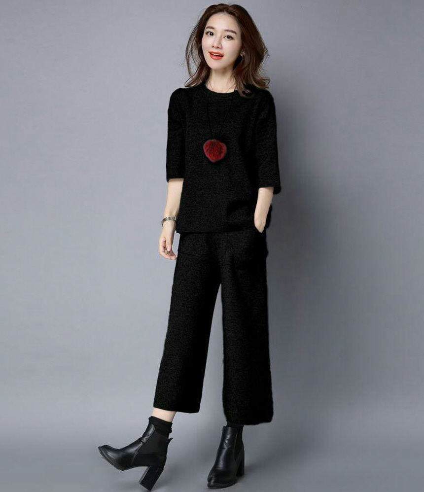 Knit Two-Piece Women's Foliage Autumn Cody Look