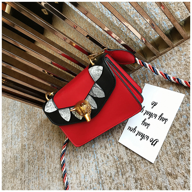 New Unique Pattern Cross Mini Bag White Woman Bag 