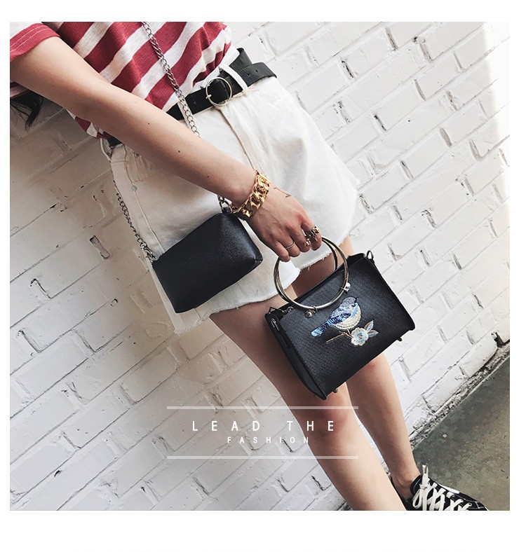 New Embroidery Mini Square Back Women's Cross B