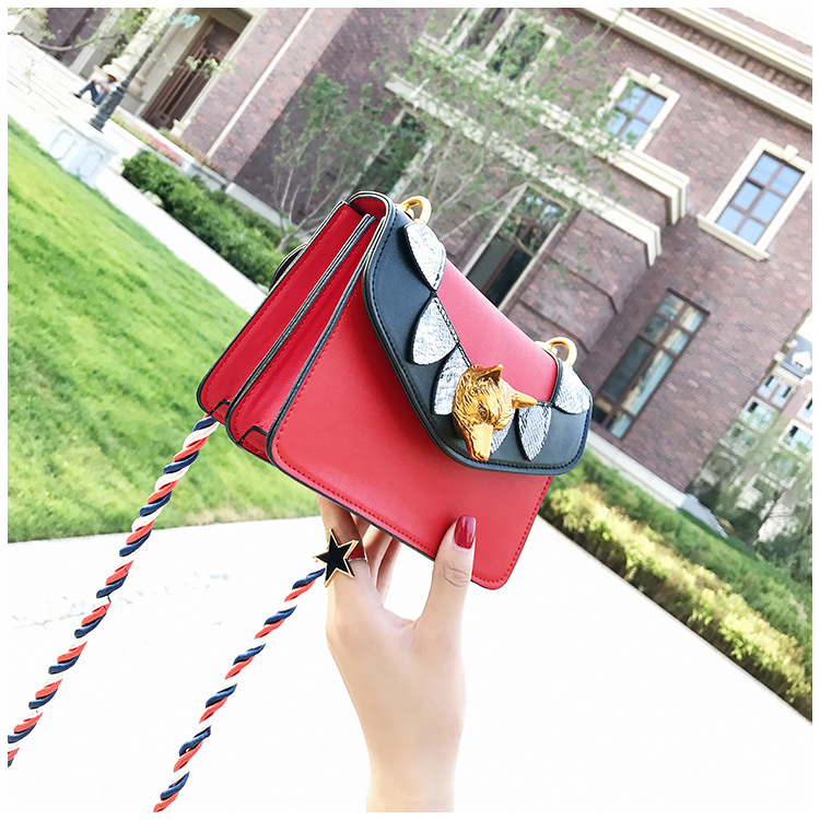 New Unique Pattern Cross Mini Bag White Woman Bag 