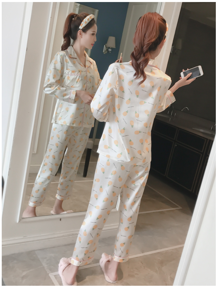 New Pineapple pajamas pajama set Women's home w