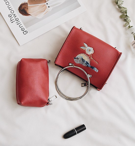 New Embroidery Mini Square Back Women's Cross B