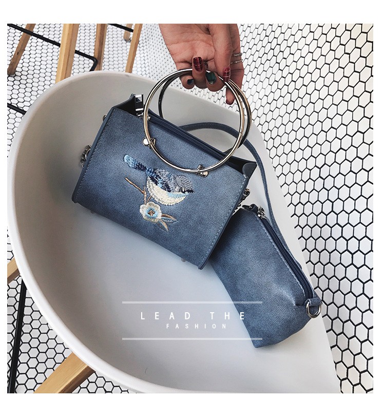 New Embroidery Mini Square Back Women's Cross B