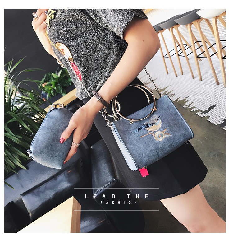 New Embroidery Mini Square Back Women's Cross B