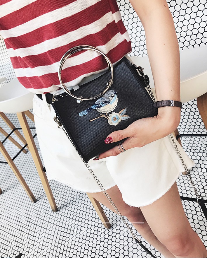 New Embroidery Mini Square Back Women's Cross B