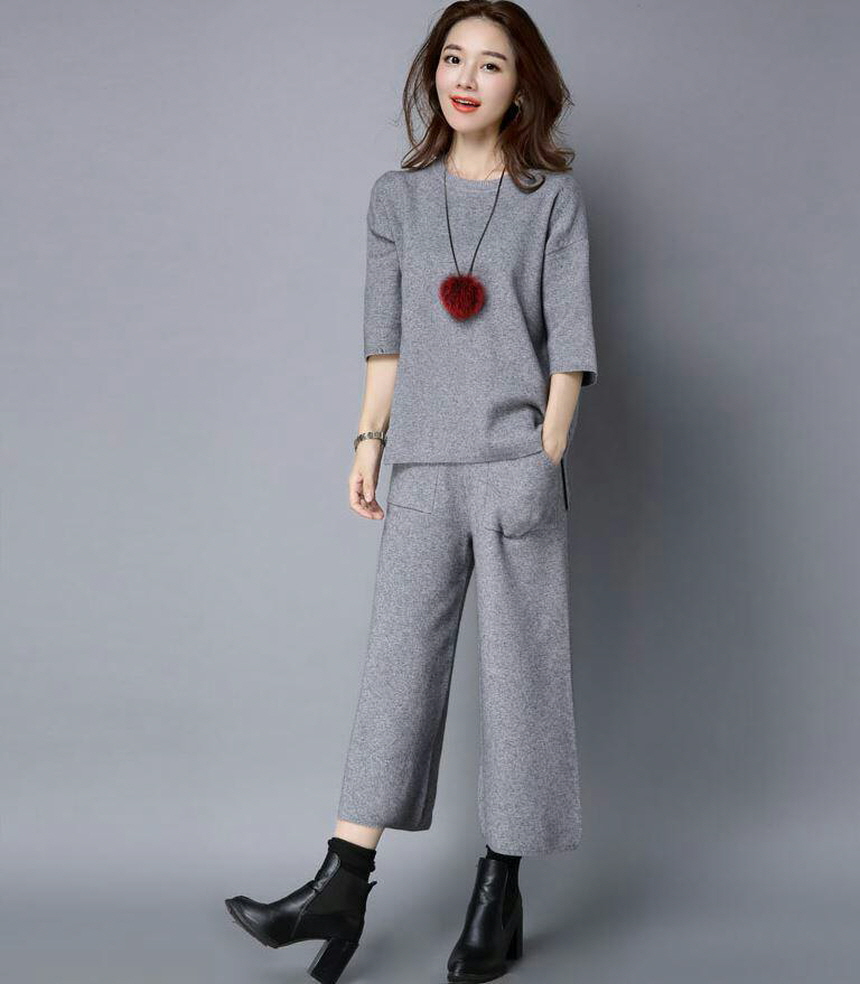 Knit Two-Piece Women's Foliage Autumn Cody Look