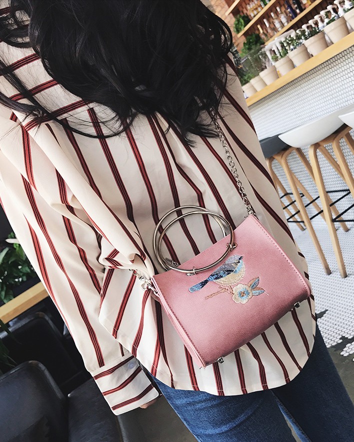 New Embroidery Mini Square Back Women's Cross B