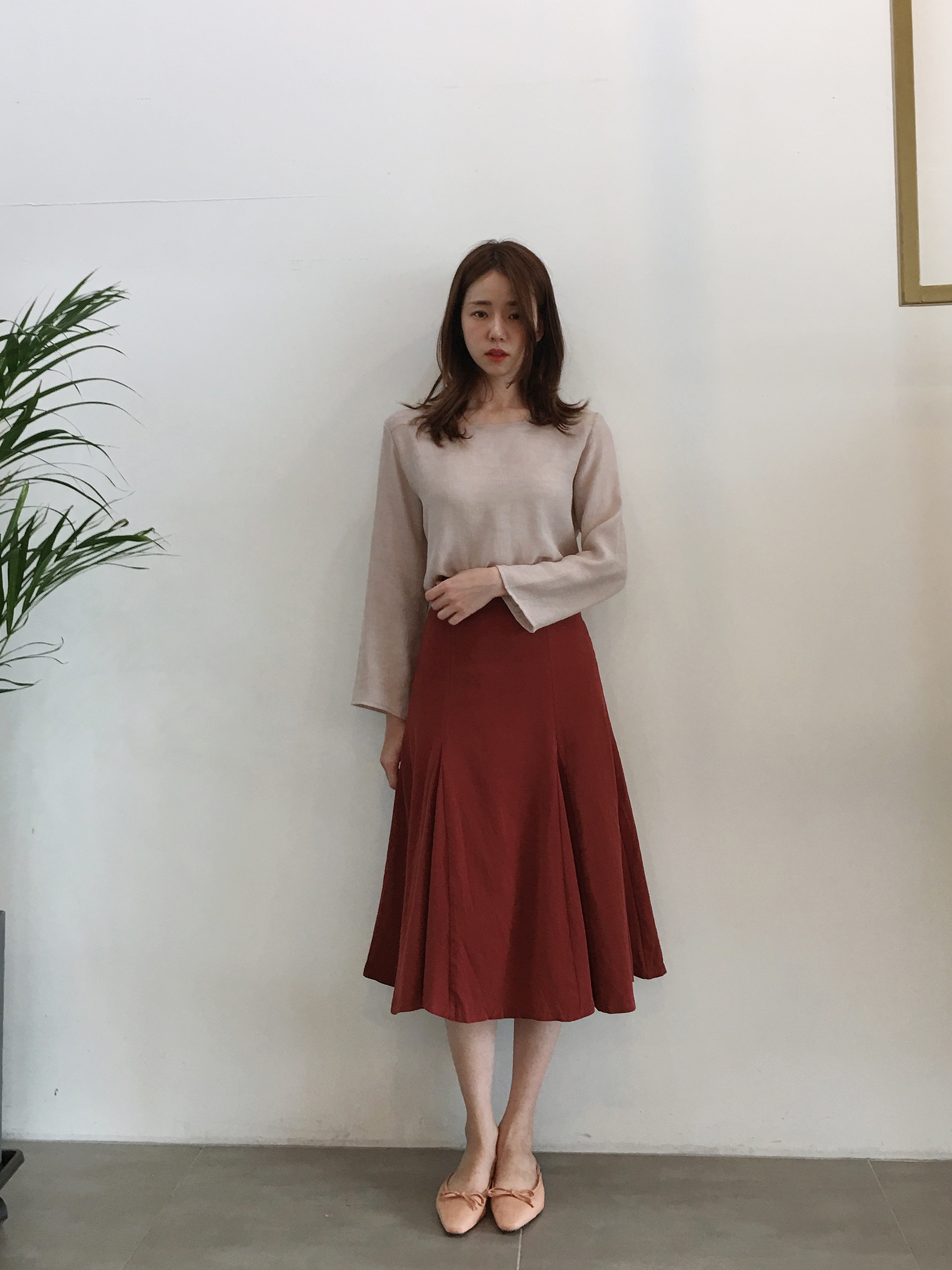 NEW FASHION LADY GIRL Blouse Fall Square Neck Long