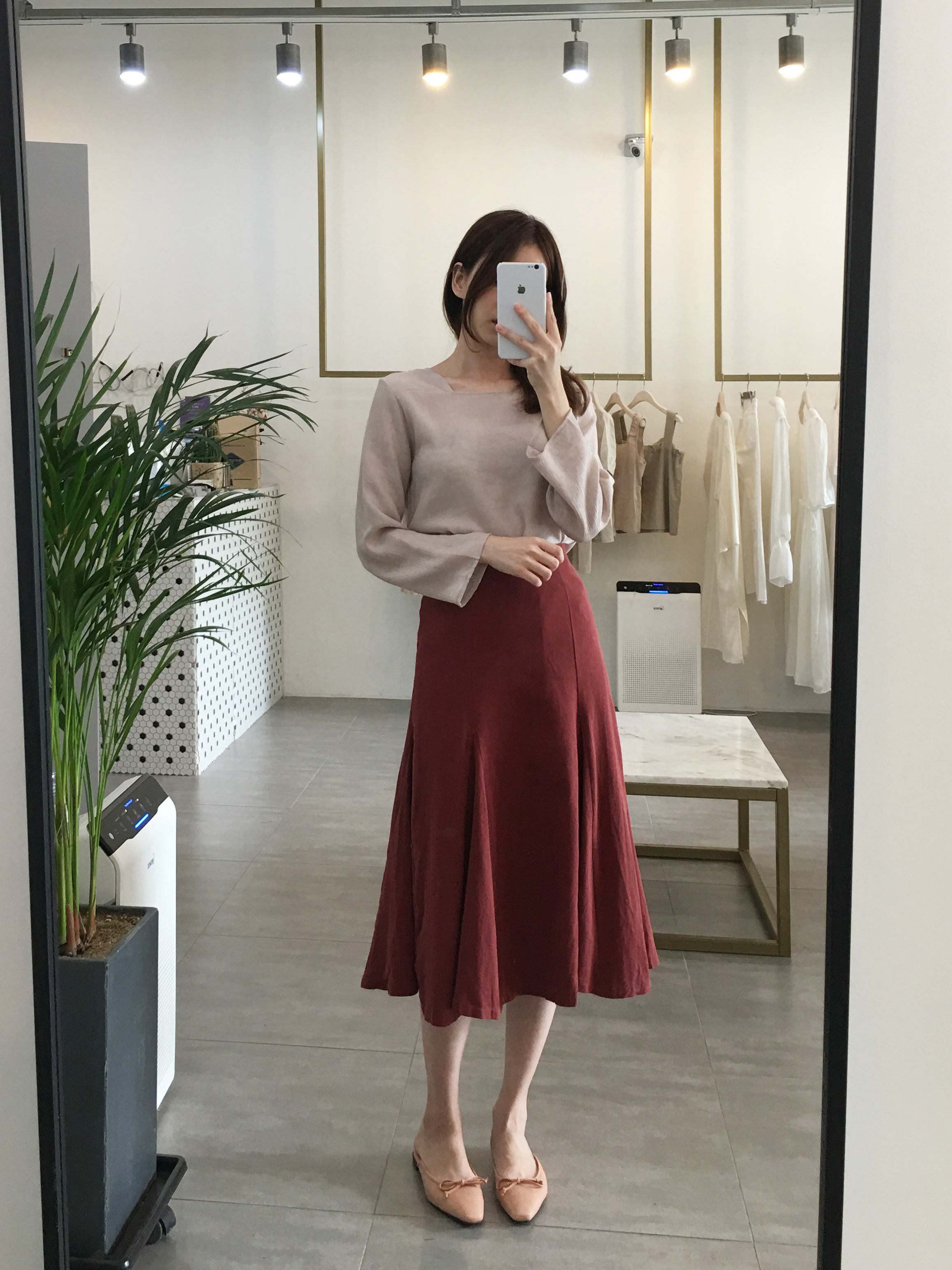 NEW FASHION LADY GIRL Blouse Fall Square Neck Long