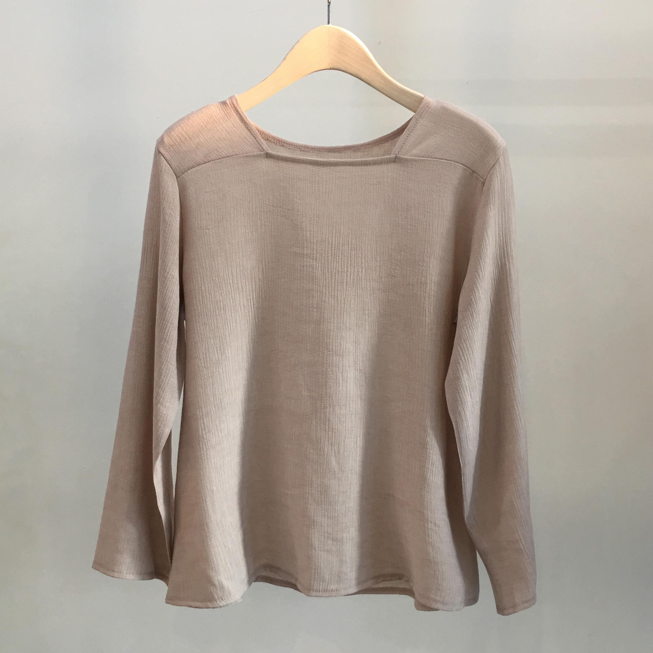 NEW FASHION LADY GIRL Blouse Fall Square Neck Long