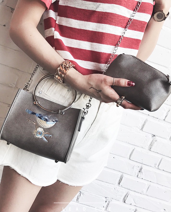 New Embroidery Mini Square Back Women's Cross B