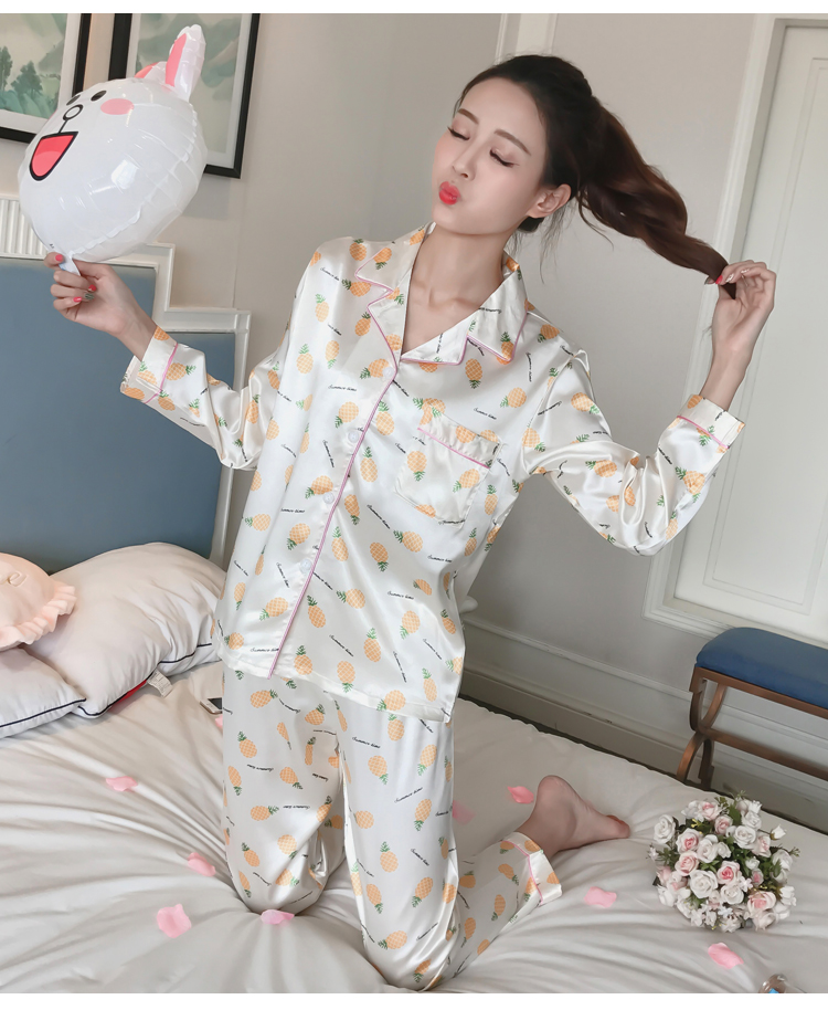 New Pineapple pajamas pajama set Women's home w