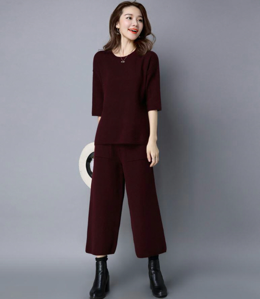 Knit Two-Piece Women's Foliage Autumn Cody Look