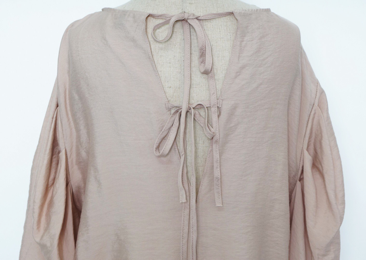 NEW FASHION LADY GIRL Blouse Ribbon Puff Blouse