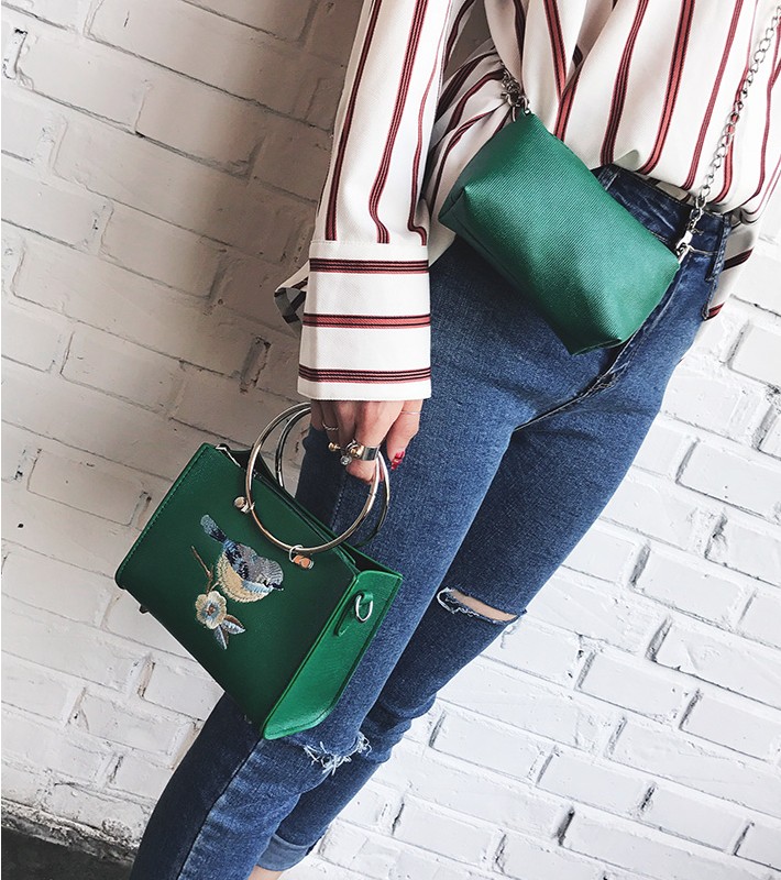 New Embroidery Mini Square Back Women's Cross B