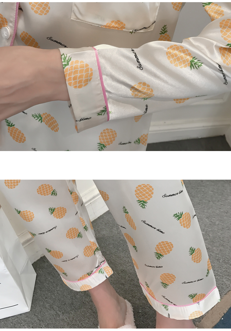 New Pineapple pajamas pajama set Women's home w