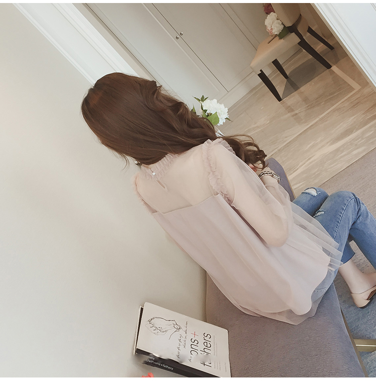 NEW FASHION LADY GIRL Blouse Microera Black Beige 