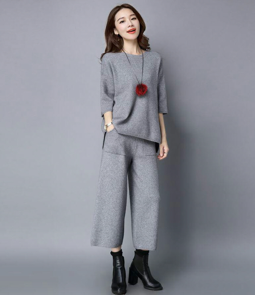 Knit Two-Piece Women's Foliage Autumn Cody Look