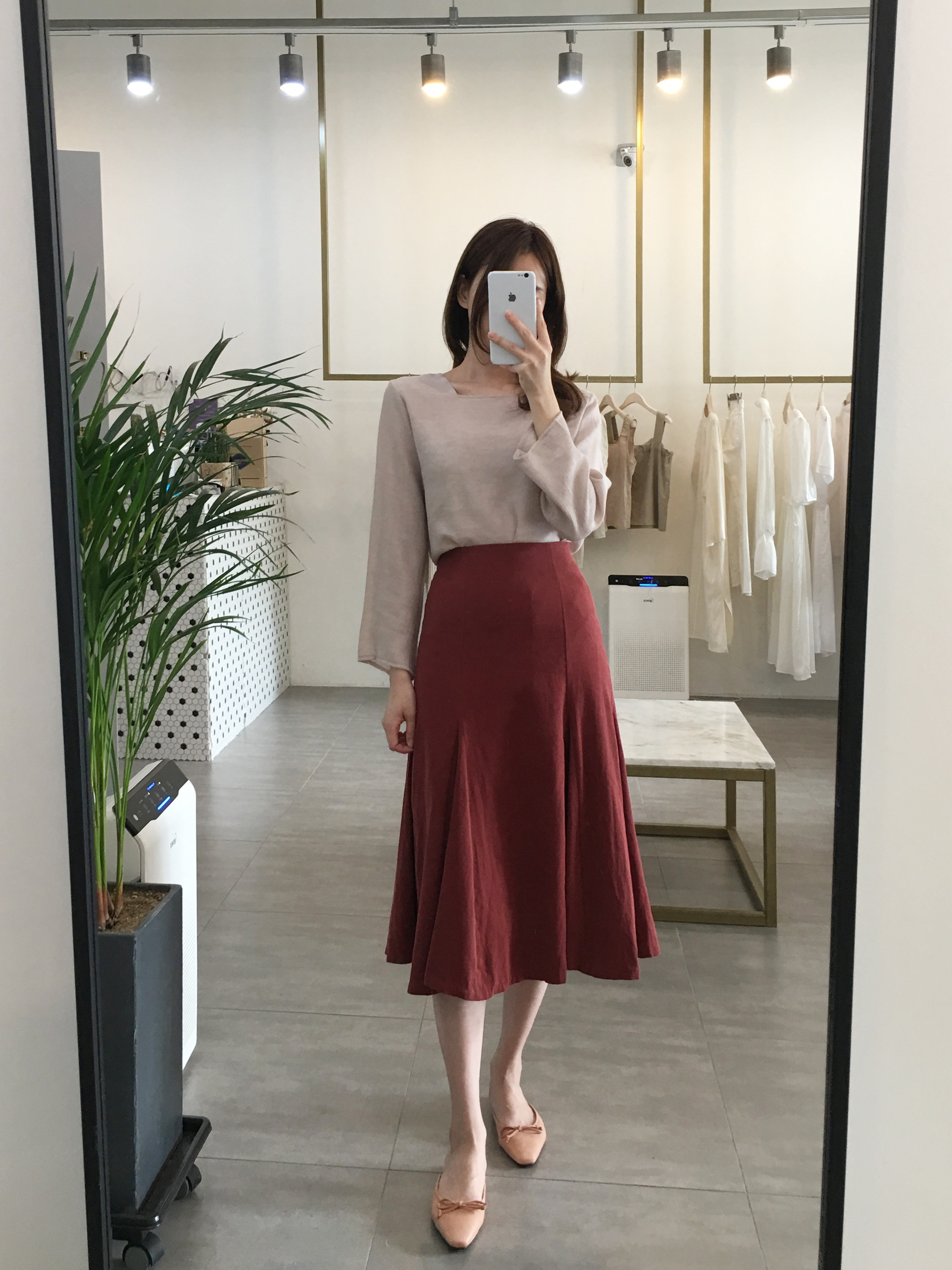 NEW FASHION LADY GIRL Blouse Fall Square Neck Long