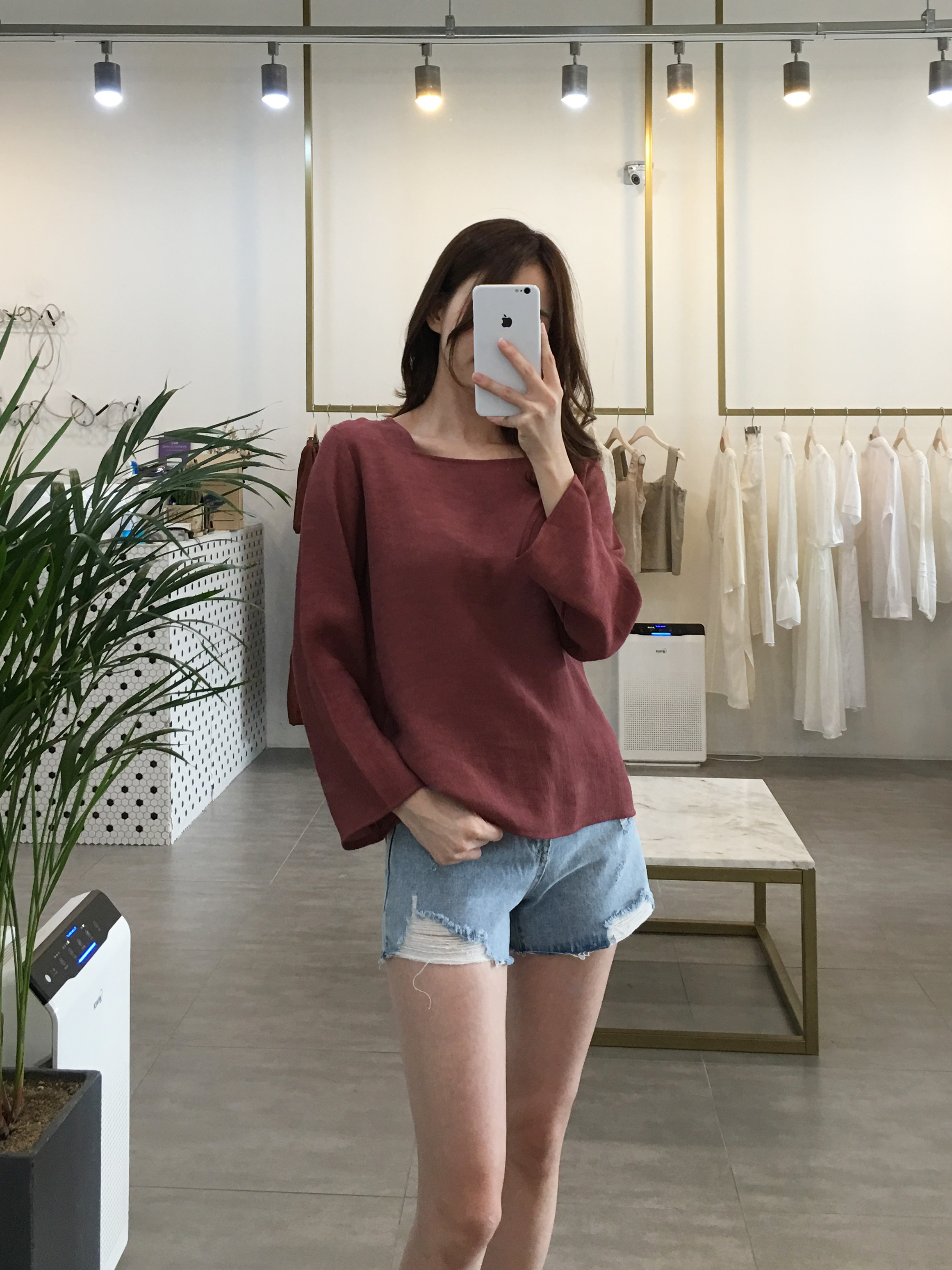 NEW FASHION LADY GIRL Blouse Fall Square Neck Long