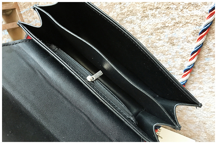 New Unique Pattern Cross Mini Bag White Woman Bag 