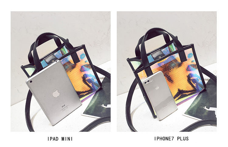 New Transparent Square Cross Mini Bag Beautiful Ba