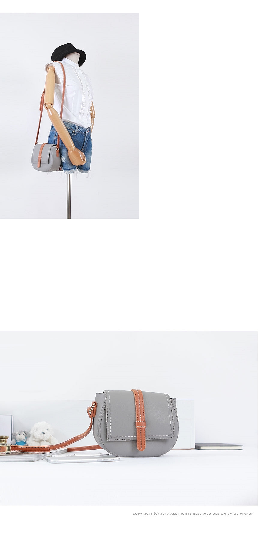 New OP Lovely Women's Leather Mini Cross Backpa