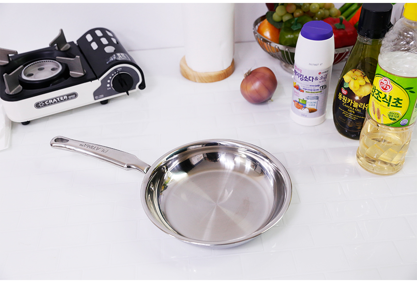 NEW FRYING PAN Kitchen Flower Stainless Induction 