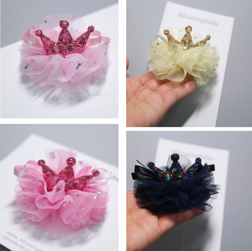 Spangle Crown Crown Princess Pin Bling Bling Acces