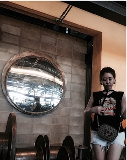 Bling bling t-shirt choker navy punk design summer