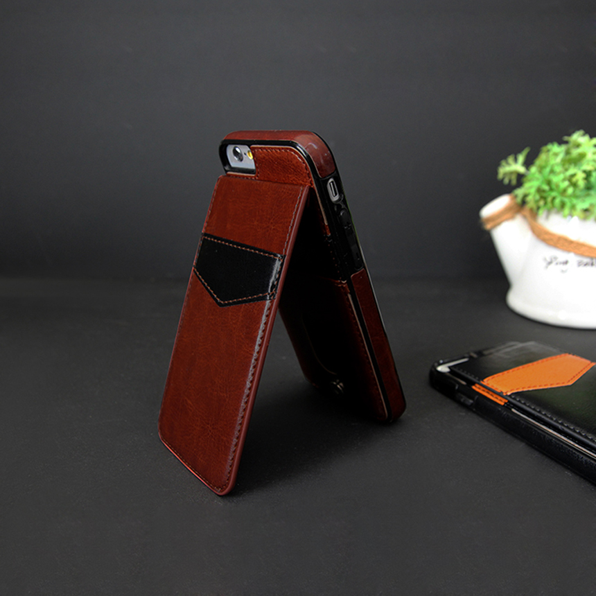 New Leather Flap Card Wallet iPhone Galaxy Case 6+
