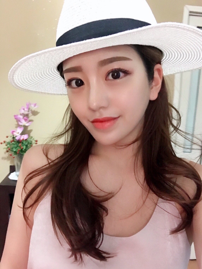 Women Sun Hats Raffia Hat Lapel lapel Panama Hat S