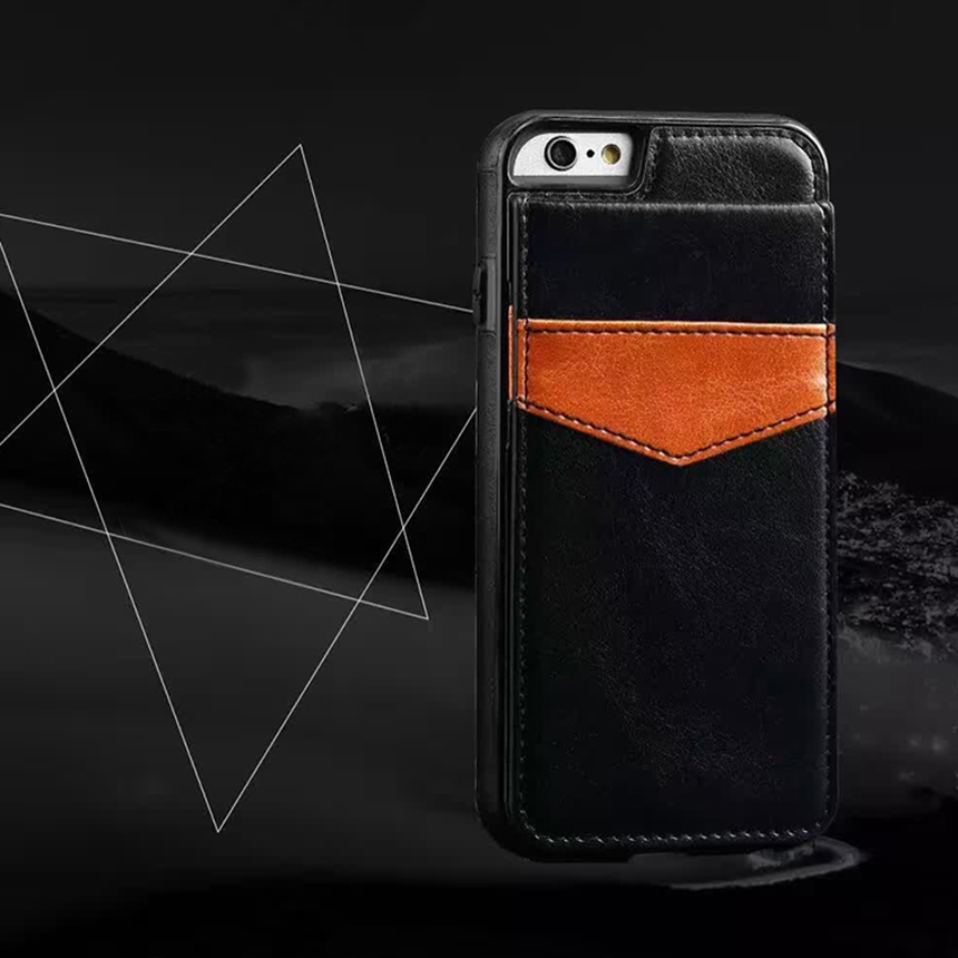 New Leather Flap Card Wallet iPhone Galaxy Case 6+