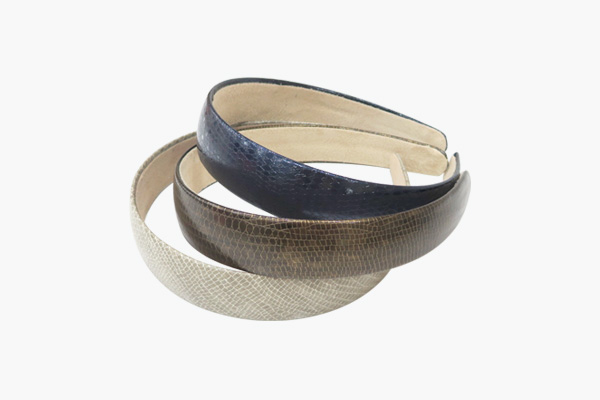 Classic leather hair band Lightweight, clean, well