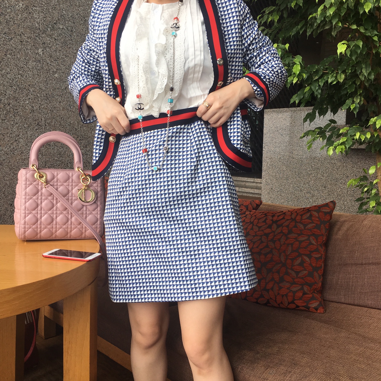 Scandinavian Checkup Two Pieces Miniature Miniatur