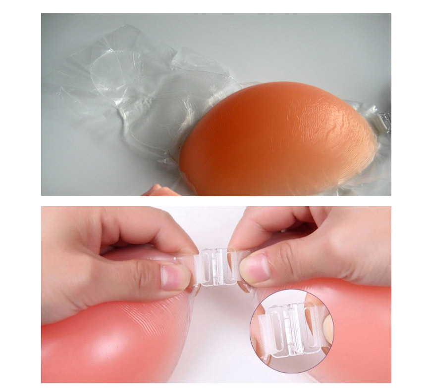NEW NUBRA Silicon wing Adhesive strap Nude bra Bik