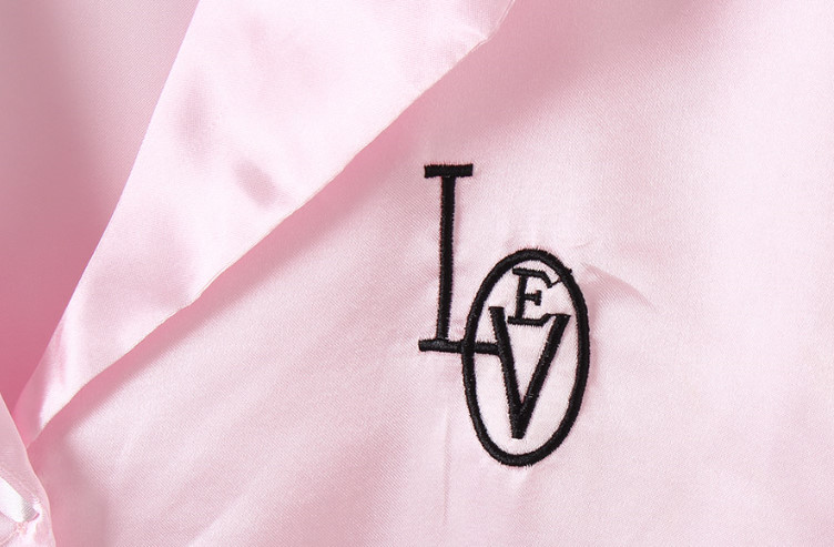 New embroidery lace pajama set 2 color pajamas hom