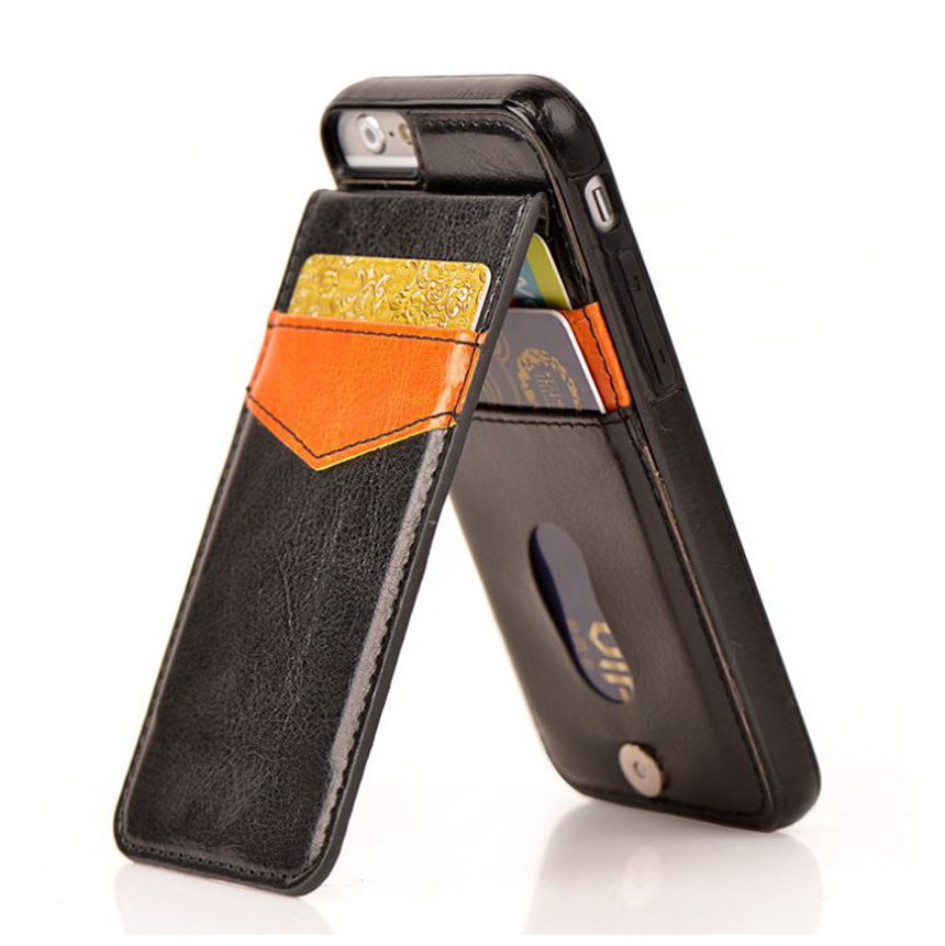 New Leather Flap Card Wallet iPhone Galaxy Case 6+