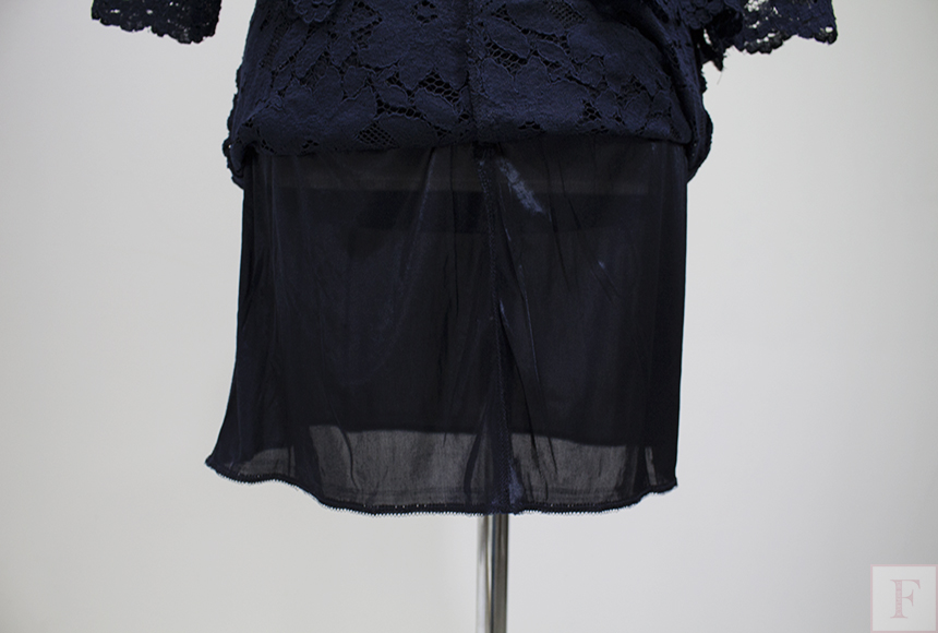 New Women Dress Flower See-through Lace Punching B