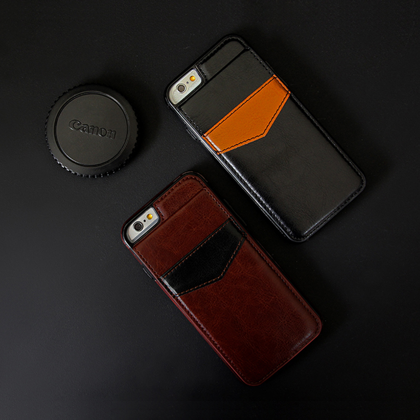 New Leather Flap Card Wallet iPhone Galaxy Case 6+