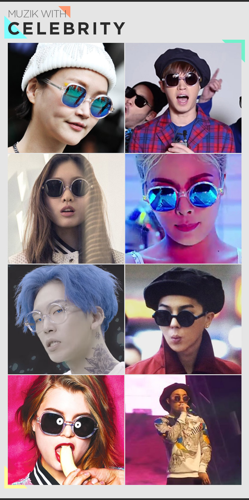 NEW FASHION SUNGLASSES MUZIK ★ Instant discount ★ 