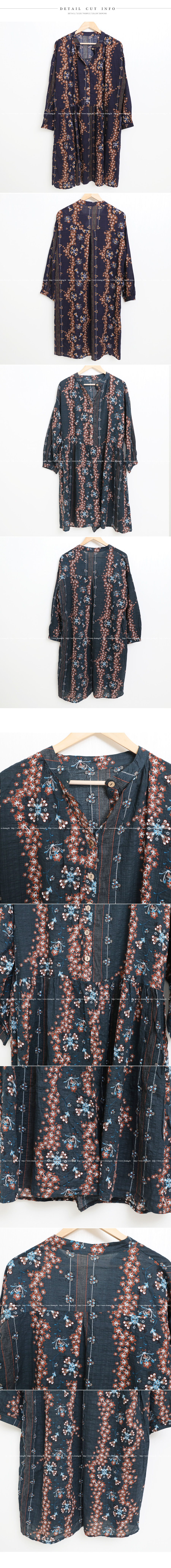 Dimming roulette ethnic long dress, two-color autu