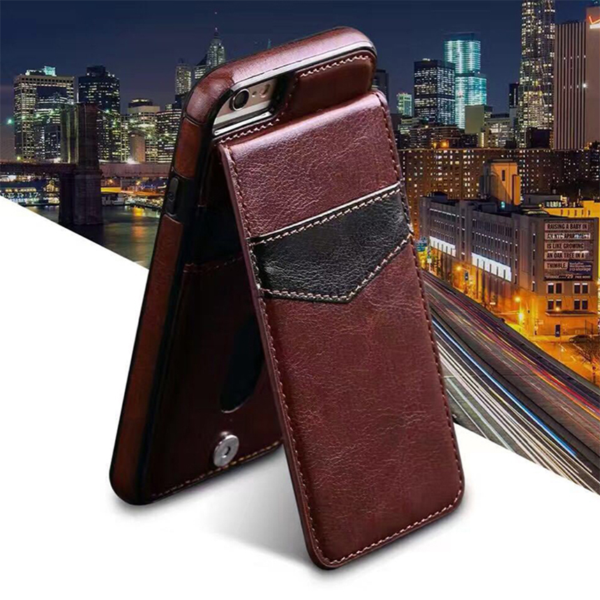 New Leather Flap Card Wallet iPhone Galaxy Case 6+