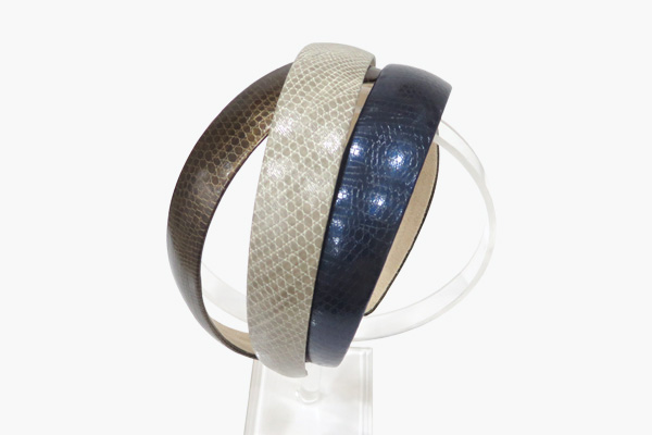 Classic leather hair band Lightweight, clean, well